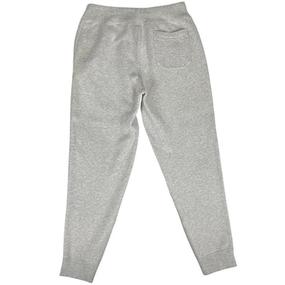 Polo Ralph Lauren grey joggers with embroidered logo and soft cotton material.