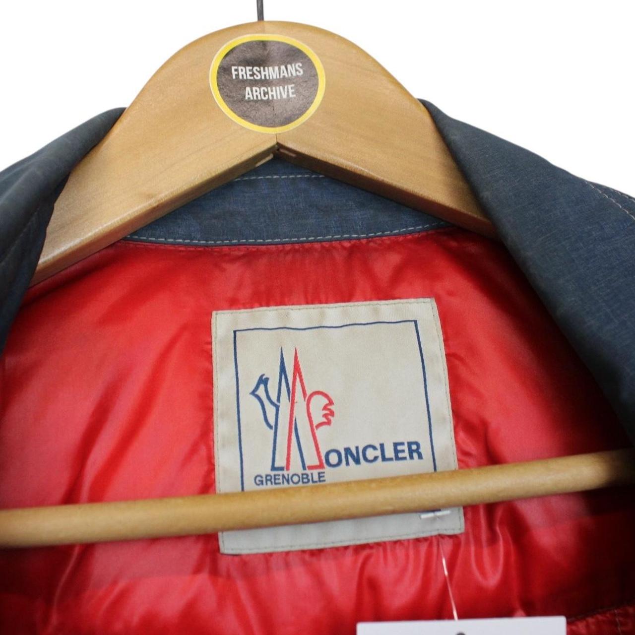 Moncler Grenoble Risle Blue Nylon Blend Down Overshirt Jacket