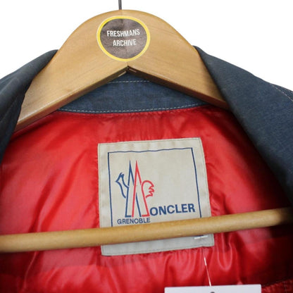 Moncler Grenoble Risle Blue Nylon Blend Down Overshirt Jacket