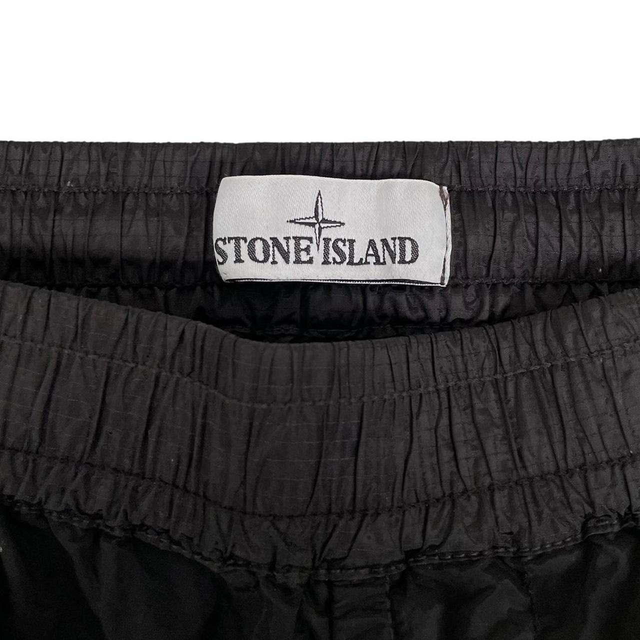 Stone Island SS 2019 Black RE-T Fit Nylon Cargo Trousers