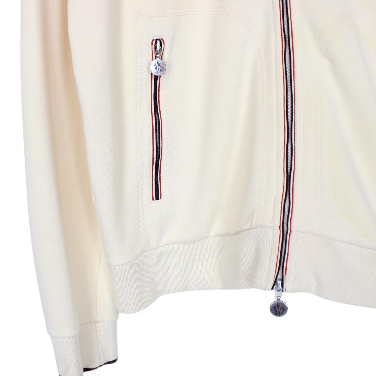 Moncler Maglia Cardigan Cream Full Zip Sweatshirt Jumper