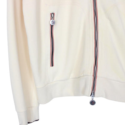 Moncler Maglia Cardigan Cream Full Zip Sweatshirt Jumper