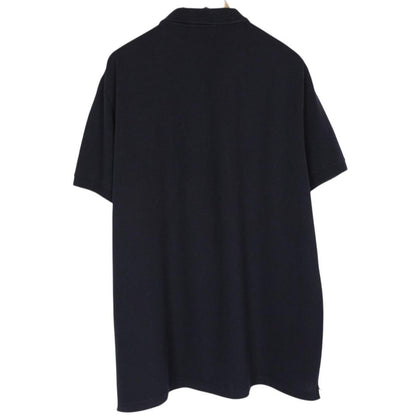 Stone Island Navy Blue Short Sleeve Compass Cotton Polo Shirt