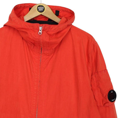 CP Company Red 50 Fili Full Zip Hooded Lens Jacket