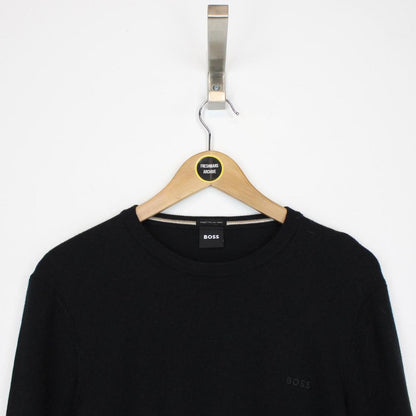 Hugo Boss Black Wool Knit Jumper