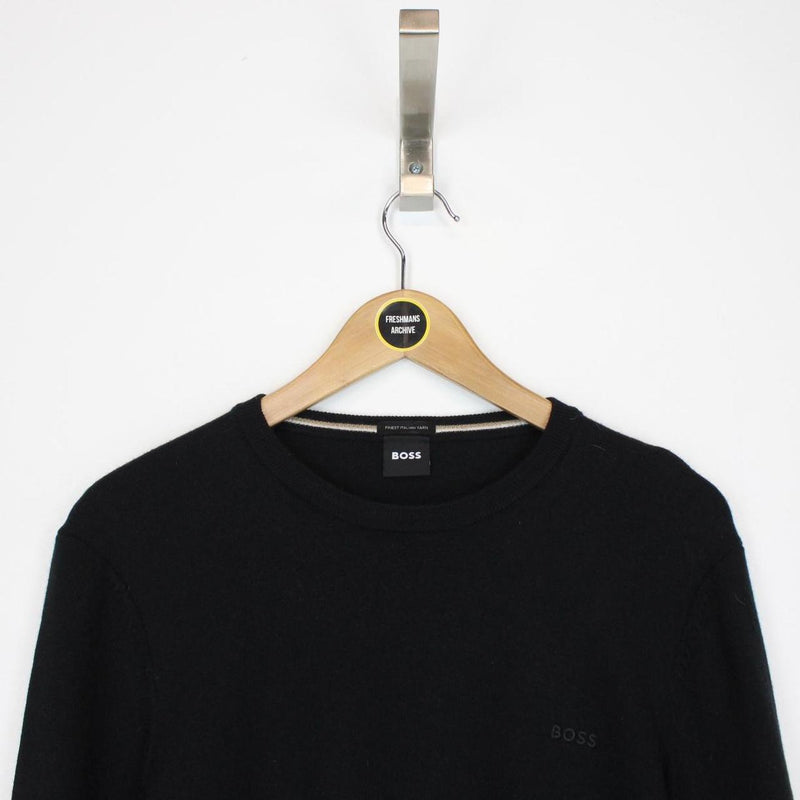 Hugo Boss Black Wool Knit Jumper