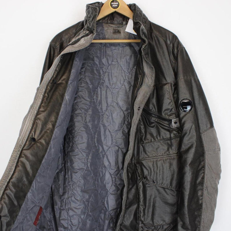 CP Company Khaki Green Nyber Quilted Field Jacket