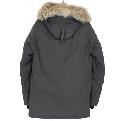Canada Goose Graphite Grey Chateau Parka Down Jacket with Fur Trim