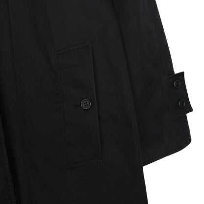 Vintage 90s Burberry Black Pimlico Cotton Trench Coat