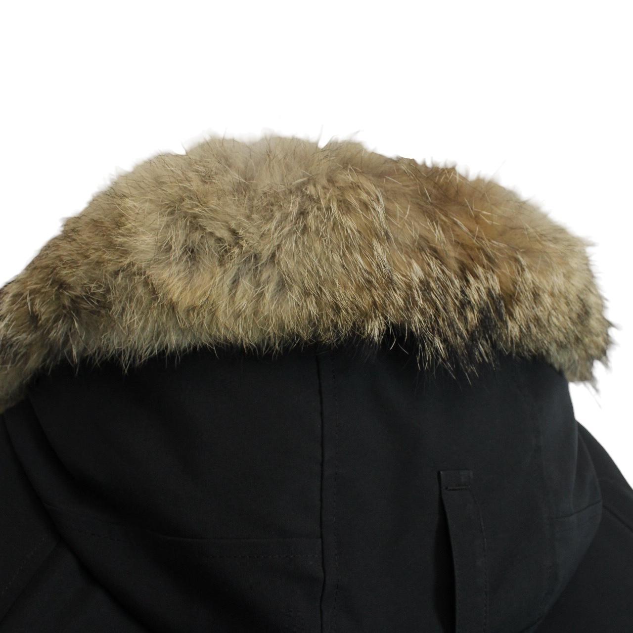 Canada Goose Black Chilliwack Bomber Down Jacket with Fur Trim