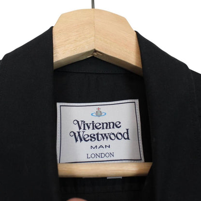 Vivienne Westwood Black Long Sleeve Orb Cotton Shirt