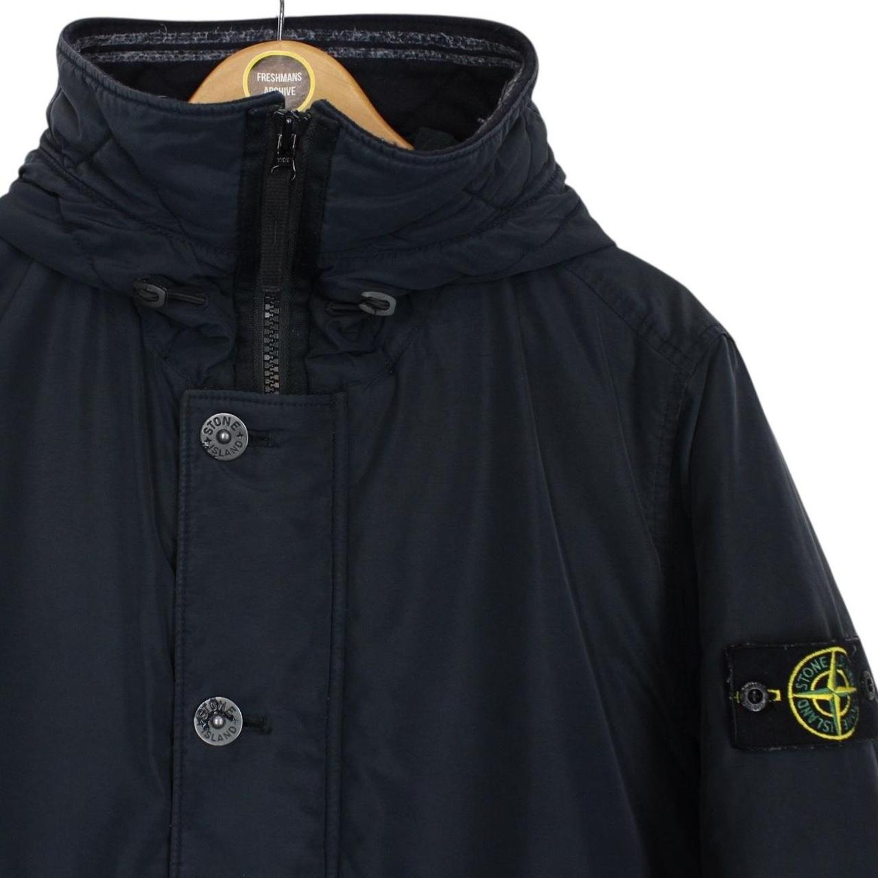 Stone Island AW 2019 Navy Blue Micro Reps Primaloft Hooded Jacket