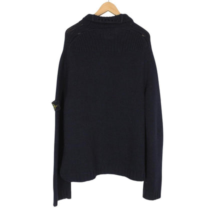 Vintage Stone Island AW 2002 Navy Blue Wool Knit Jumper
