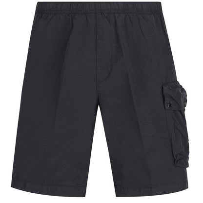 CP Company Black Flatt Nylon Lens Pocket Technical Shorts