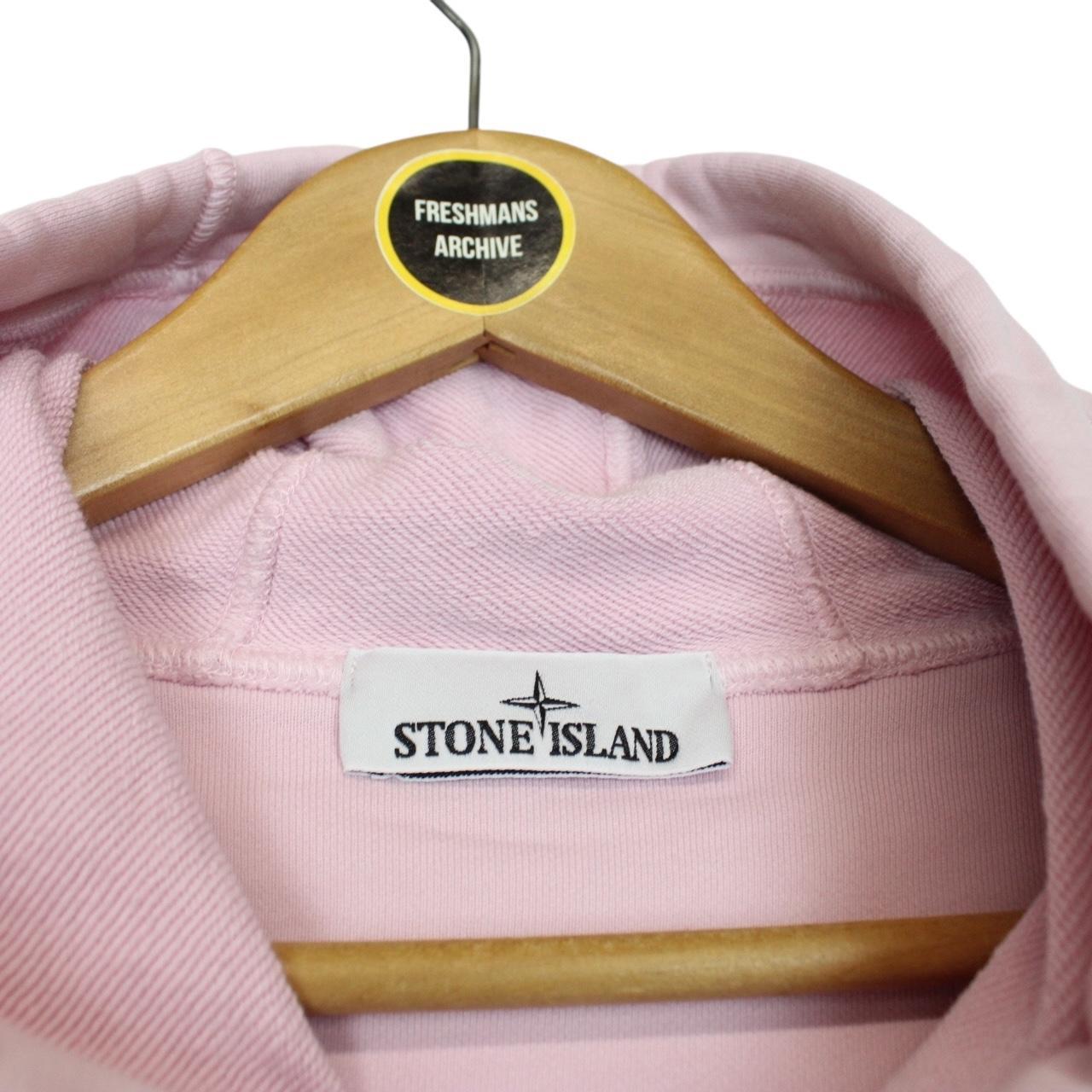 Stone Island SS 2024 Pink Cotton Hoodie Jumper