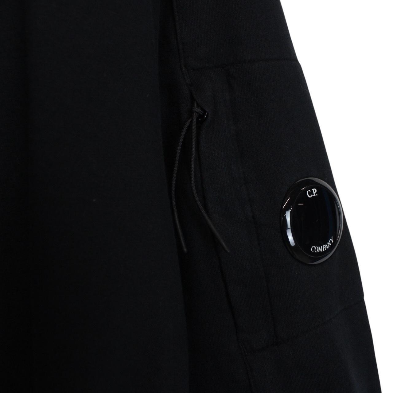 CP Company Black Goggle Lens Thin Cotton Sweatshirt Jumper