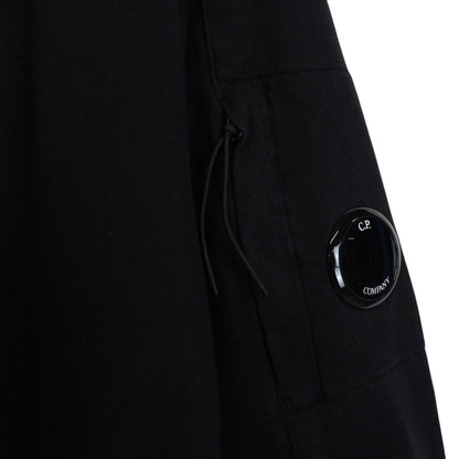 CP Company Black Goggle Lens Thin Cotton Sweatshirt Jumper