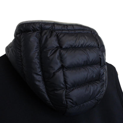 Moncler Maglia Navy Blue Full Zip Hooded Down Gilet