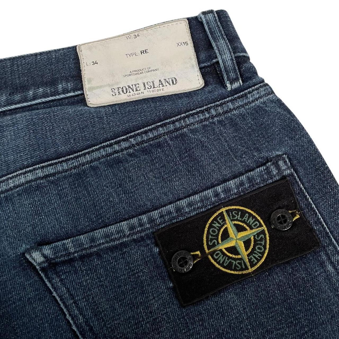Stone Island Navy Blue RE Fit Denim Jeans