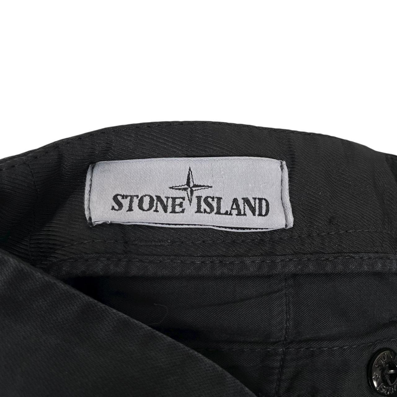 Stone Island AW 2021 Black Skinny Fit Cargo Trousers