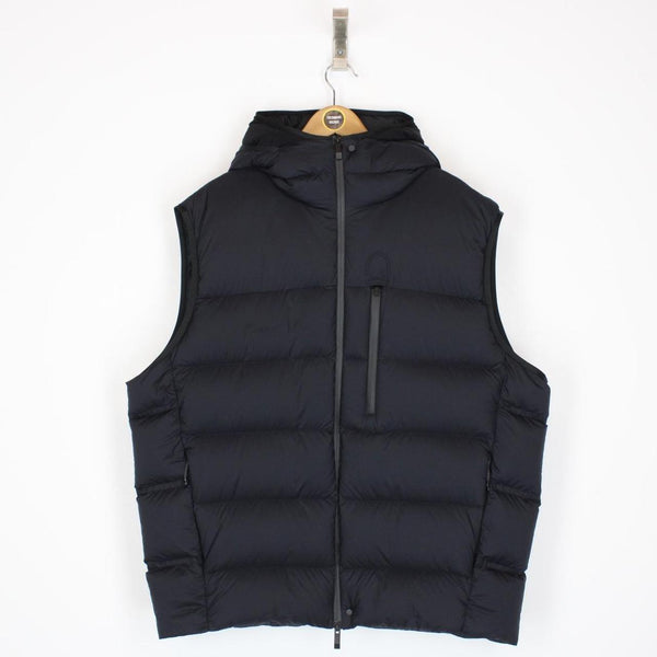 Moncler Tamega Navy Blue Hooded Down Gilet / Bodywarmer