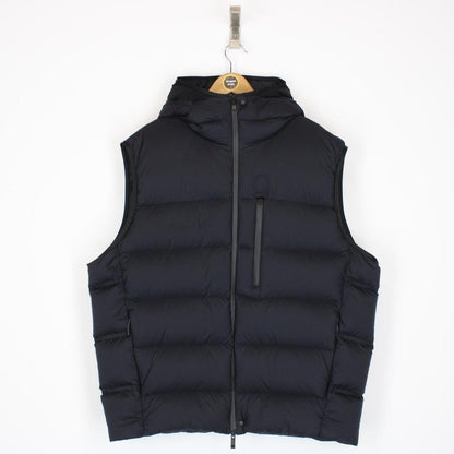 Moncler Tamega Navy Blue Hooded Down Gilet / Bodywarmer