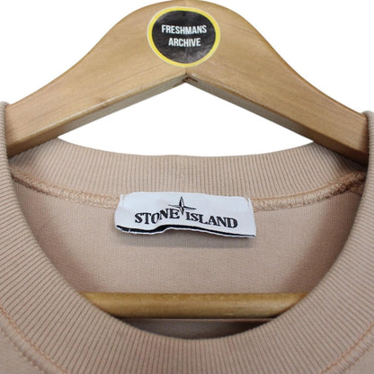 Stone Island AW 2021 Beige Cotton Sweatshirt Jumper