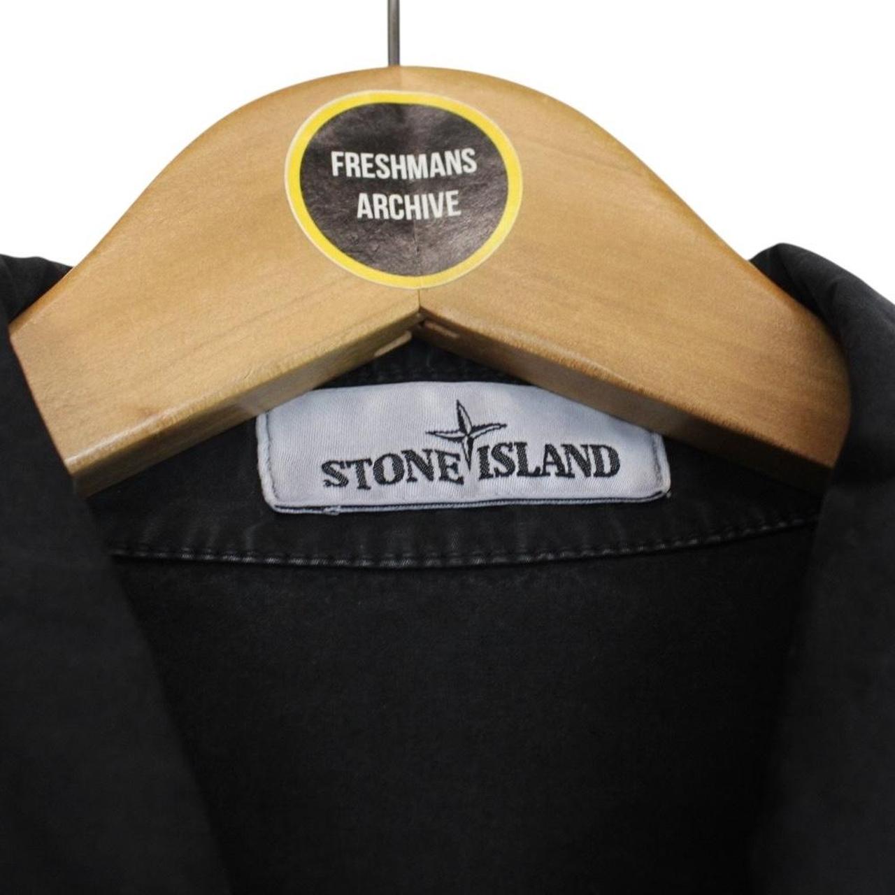 Stone Island AW 2020 Black Full Zip Cotton Overshirt Jacket