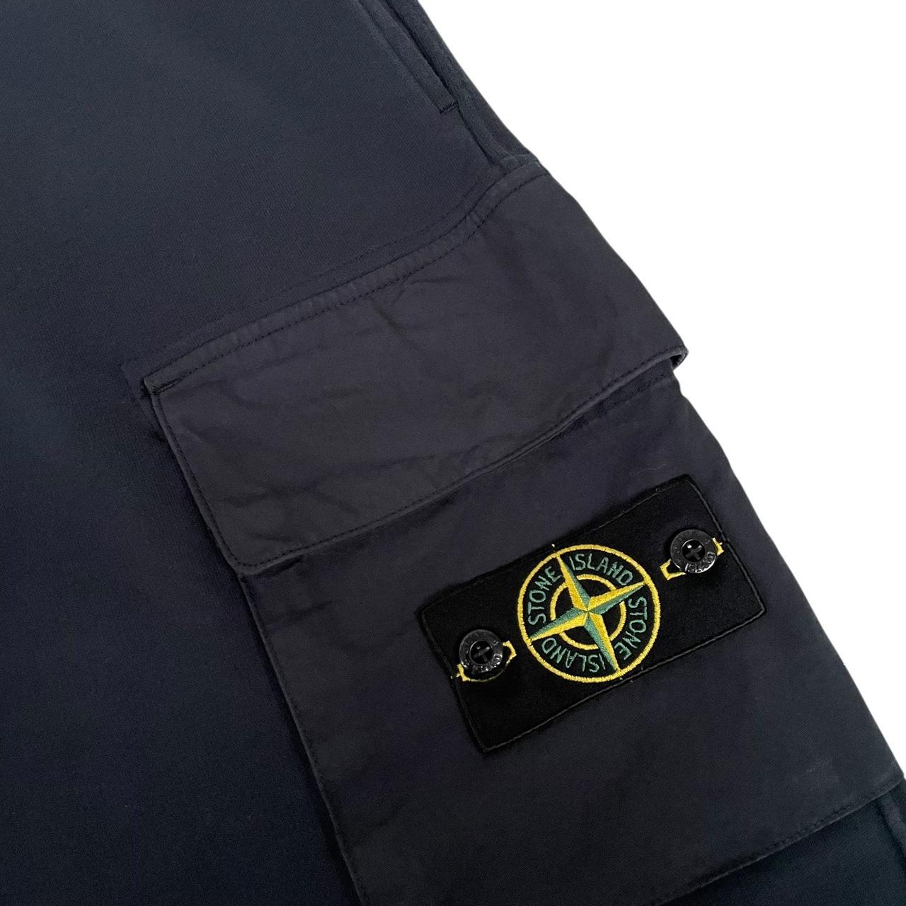 Stone Island Navy Blue Organic Cotton Tracksuit Bottoms / Joggers