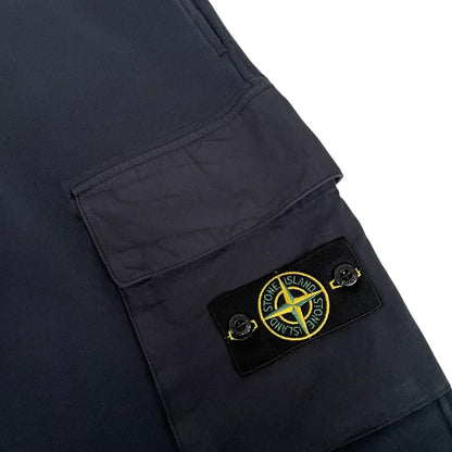 Stone Island Navy Blue Organic Cotton Tracksuit Bottoms / Joggers