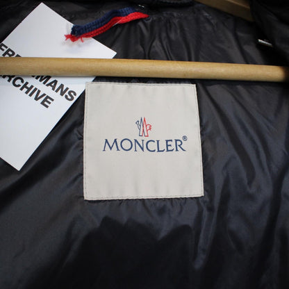 Moncler Brique Navy Blue Full Zip Hooded Down Jacket