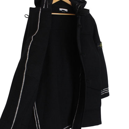 Vintage Stone Island AW 2003 Navy Blue Heavyweight Wool Blend Hooded Coat