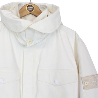Stone Island Ghost AW 2017 White Tank Shield Waterproof Down Lined Jacket