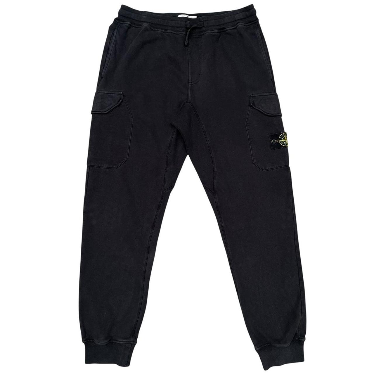 Stone Island AW 2019 Black Cotton Tracksuit Bottoms / Joggers
