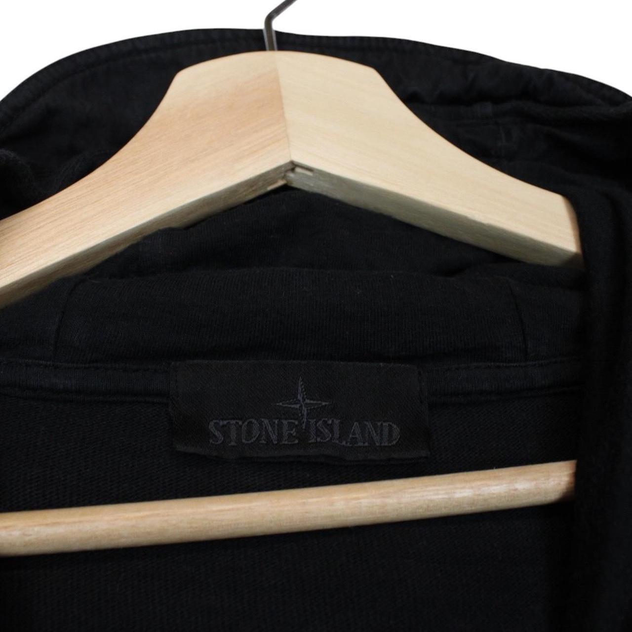 Stone Island Ghost SS 2023 Black Cotton Hoodie Jumper