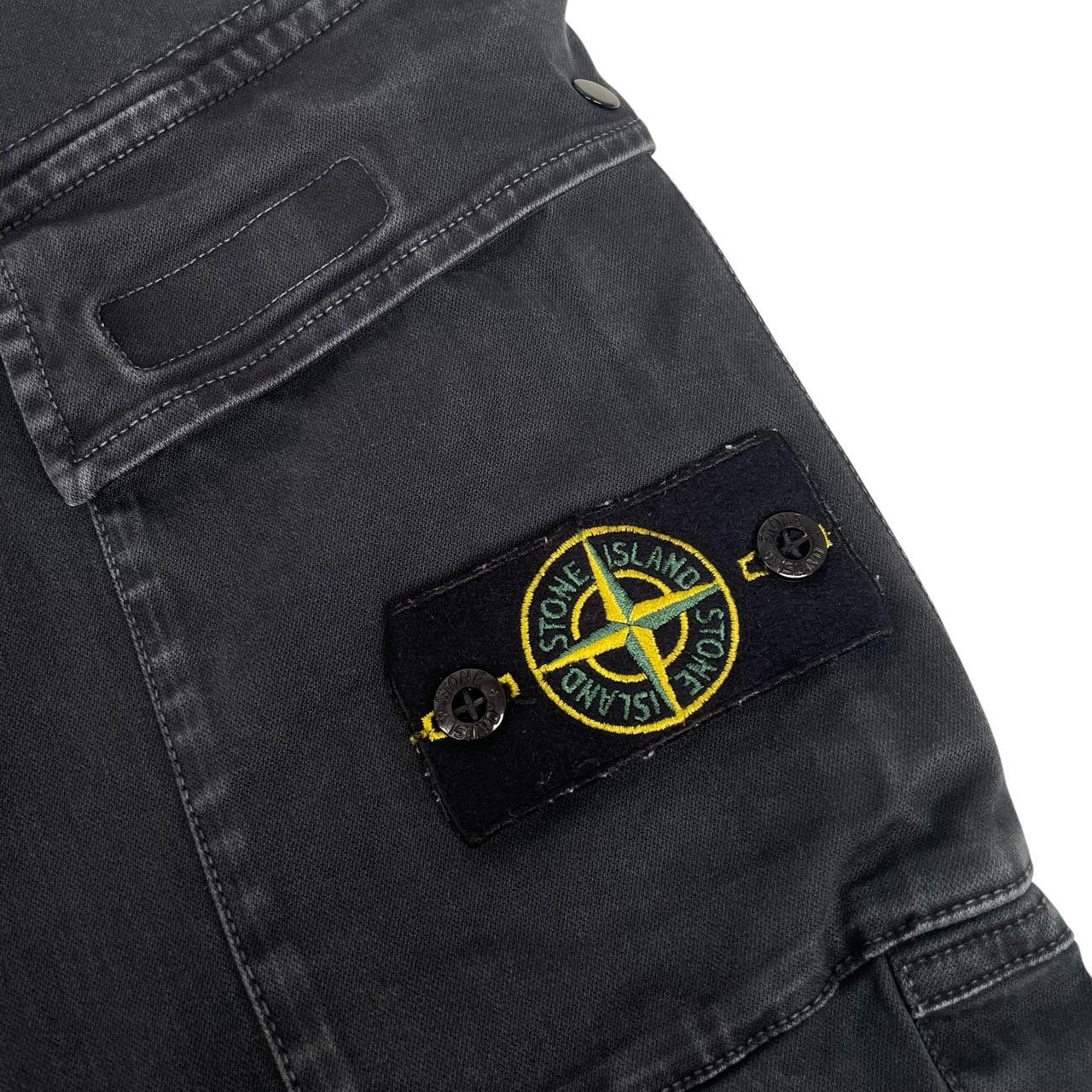 Stone Island AW 2021Black RE-T Fit Cargo Trousers