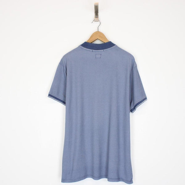 CP Company Blue Short Sleeve Tacting Polo Shirt