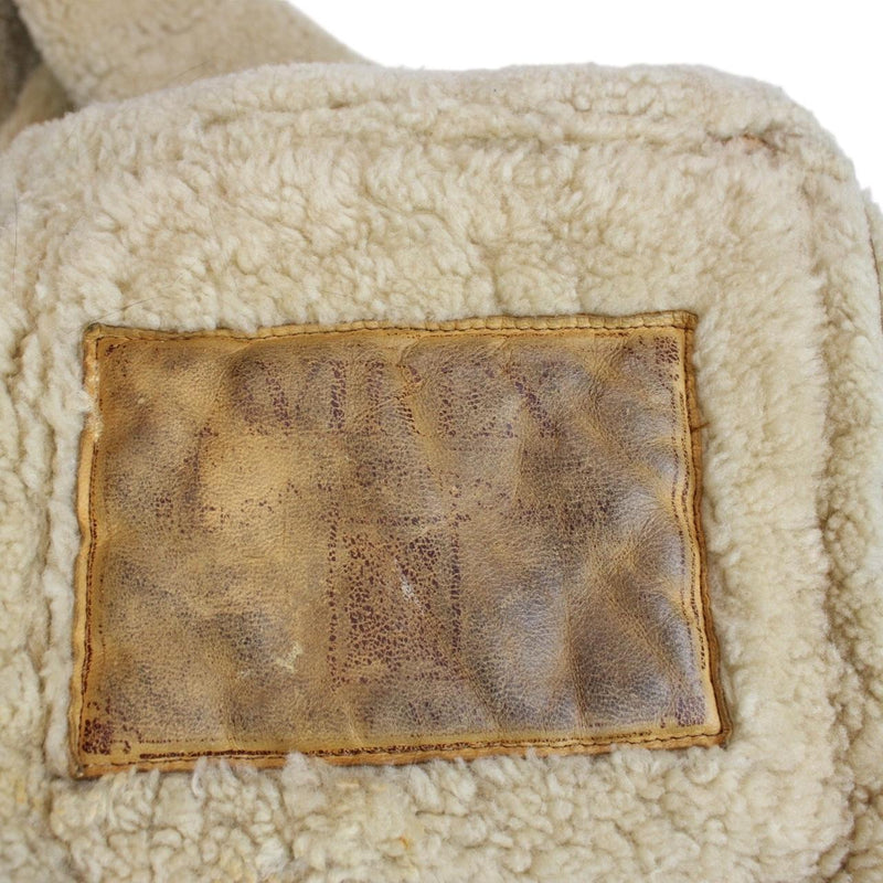 Vintage 1970s Avirex Suede Leather Shearling Pilot Coat