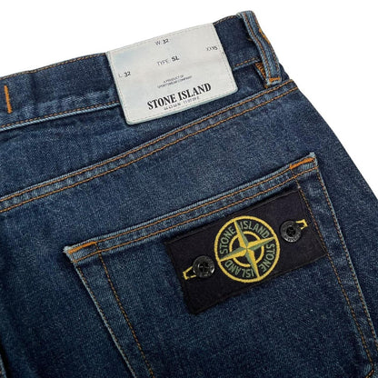 Stone Island SS 2018 Navy Blue Slim Fit Denim Jeans