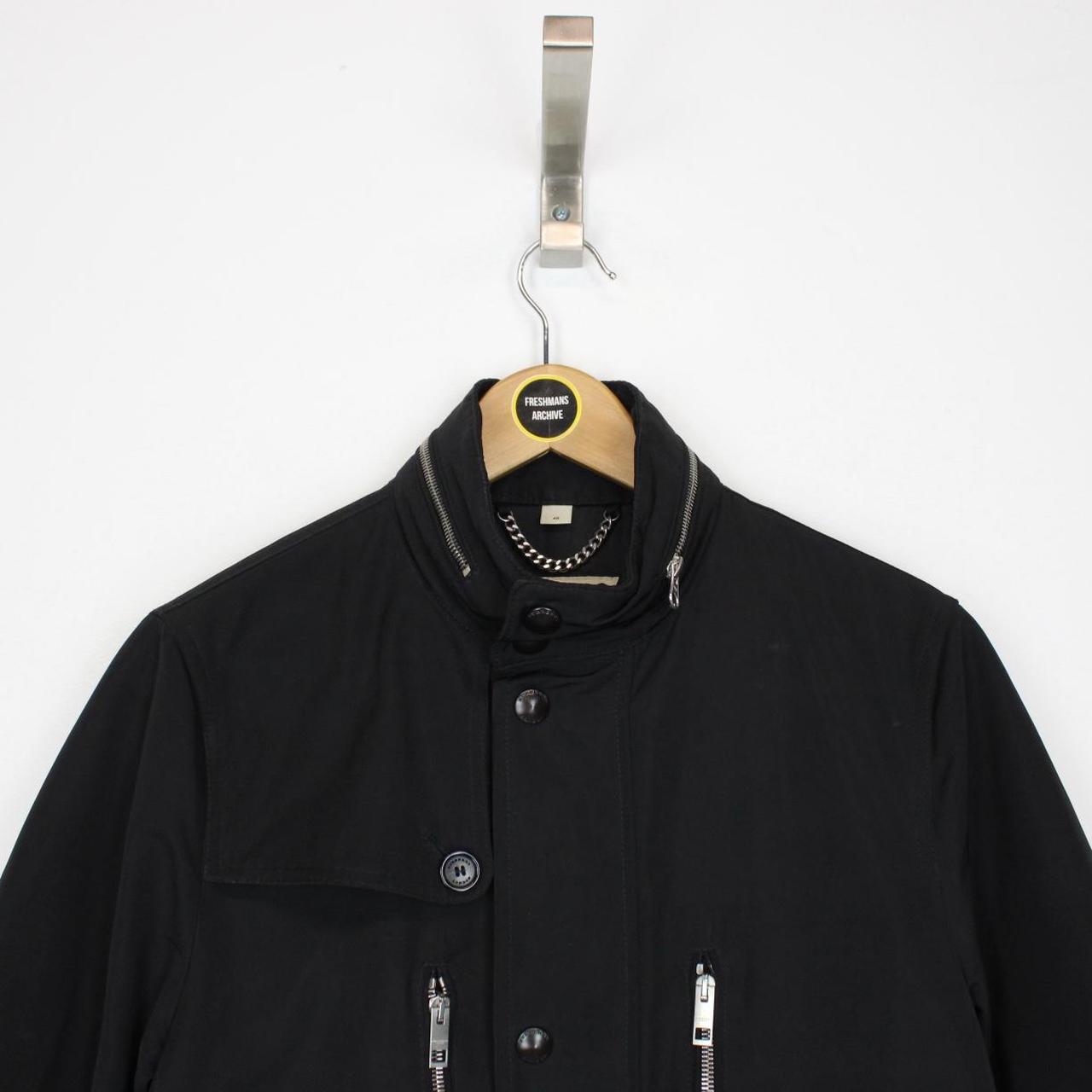 Burberry London Black Full Zip Nova Check Lined Jacket
