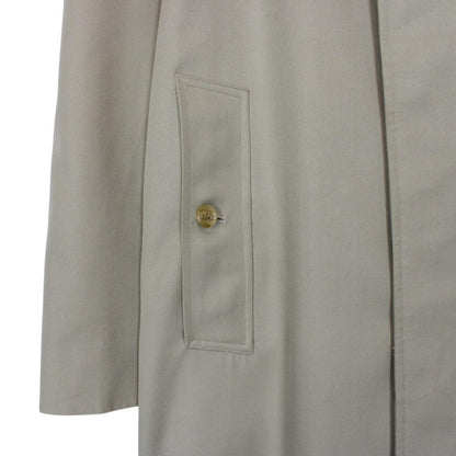 Vintage 90s Burberry Khaki Green Single Breasted Trench Coat