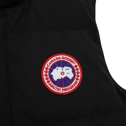Canada Goose black down gilet with logo patch and original tags, very good condition.