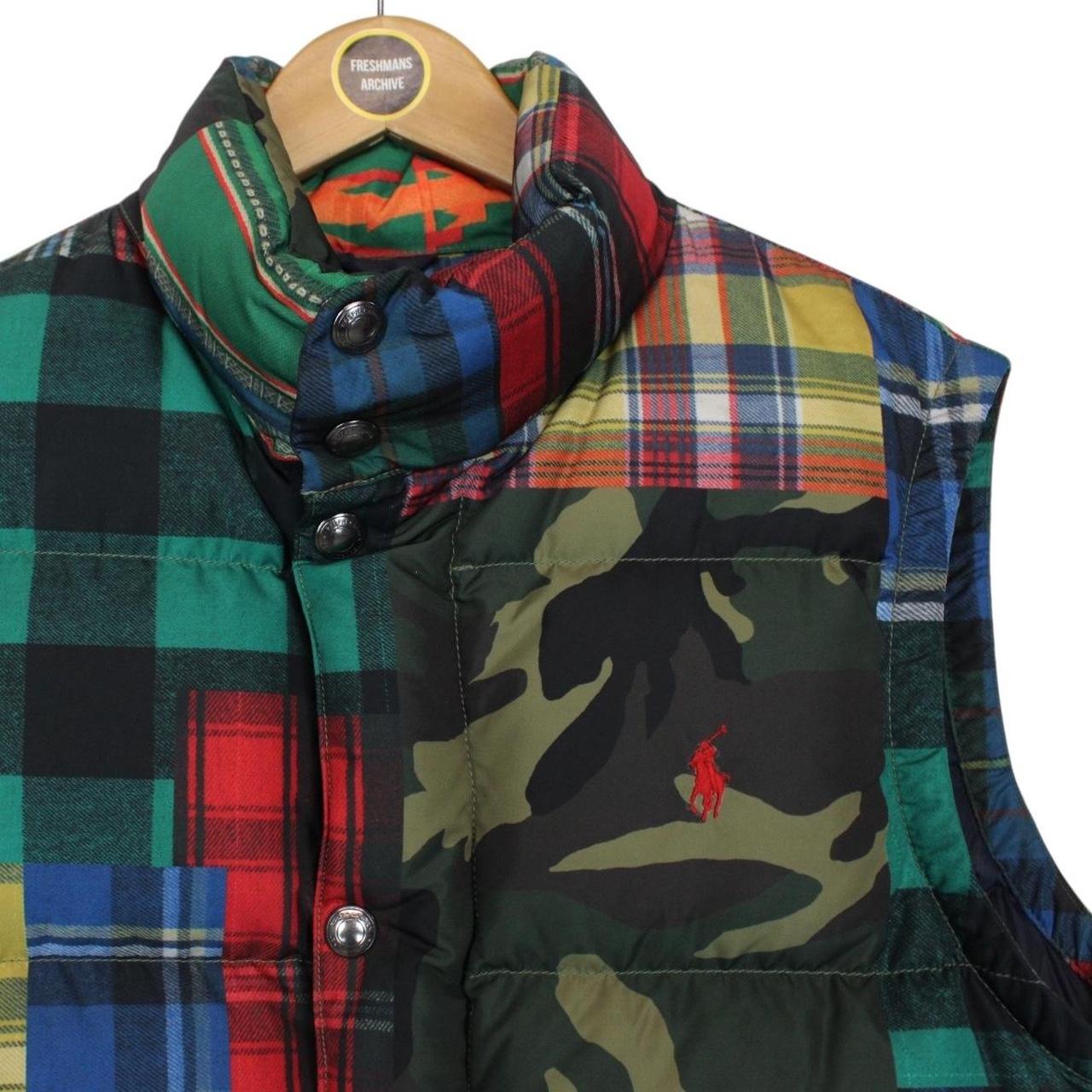 Polo Ralph Lauren Multicoloured Patchwork Down Gilet / Bodywarmer