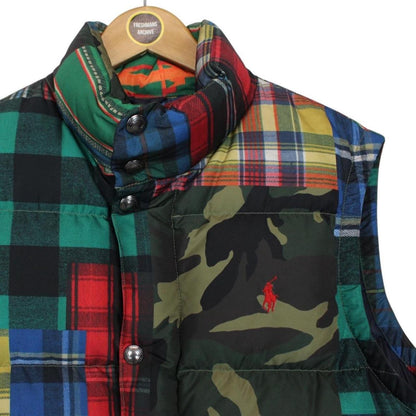 Polo Ralph Lauren Multicoloured Patchwork Down Gilet / Bodywarmer