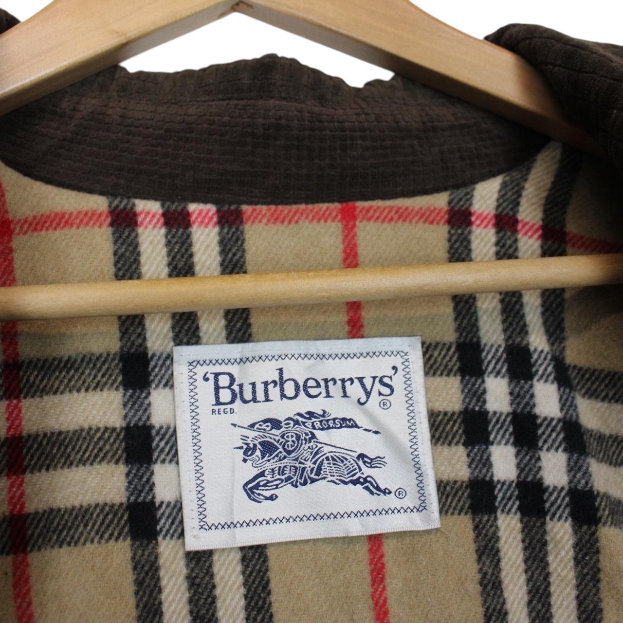 Vintage 90s Burberry Brown Wool Nova Check Lined Jacket