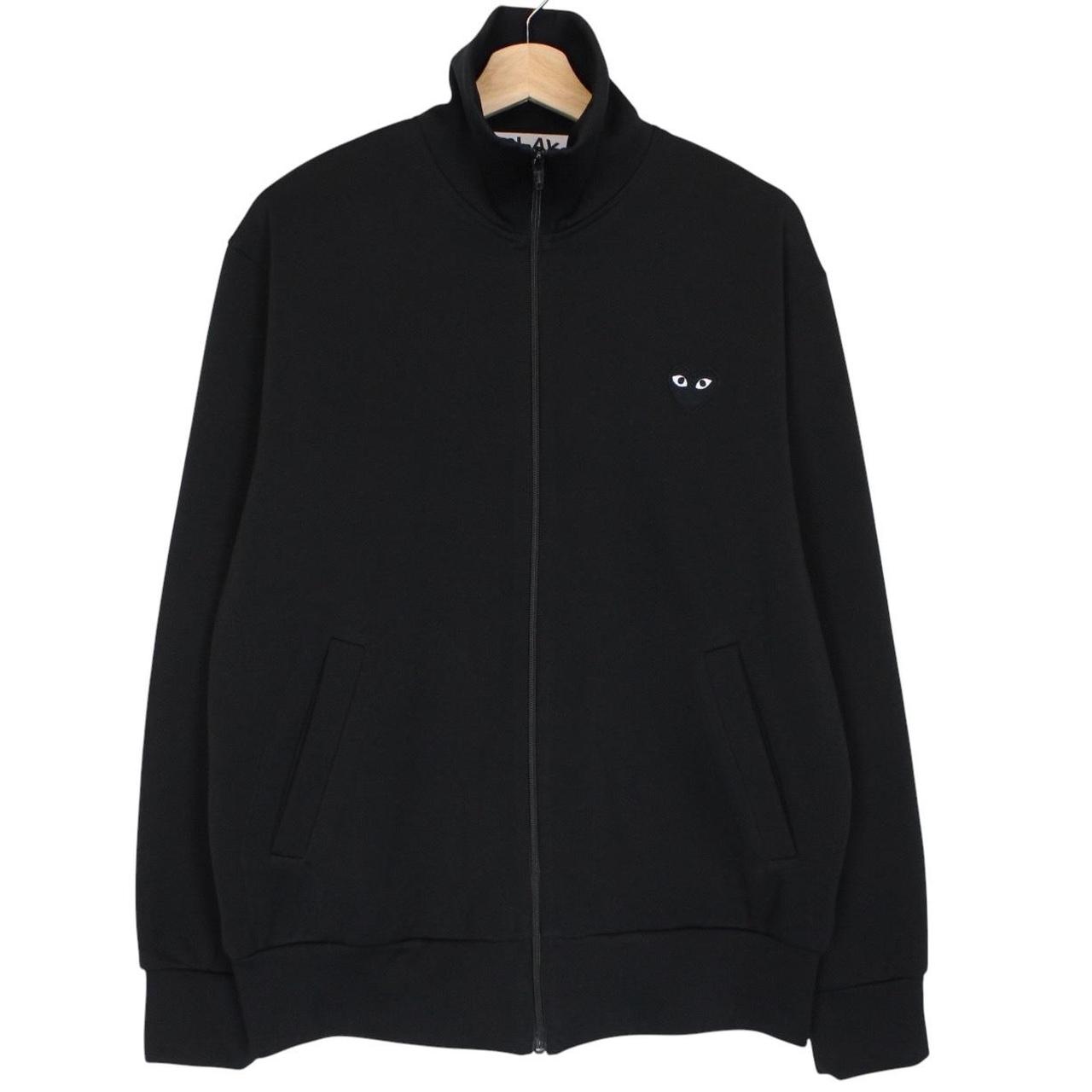 Comme des Garcons PLAY Black Heart Print Full Zip Track Jacket
