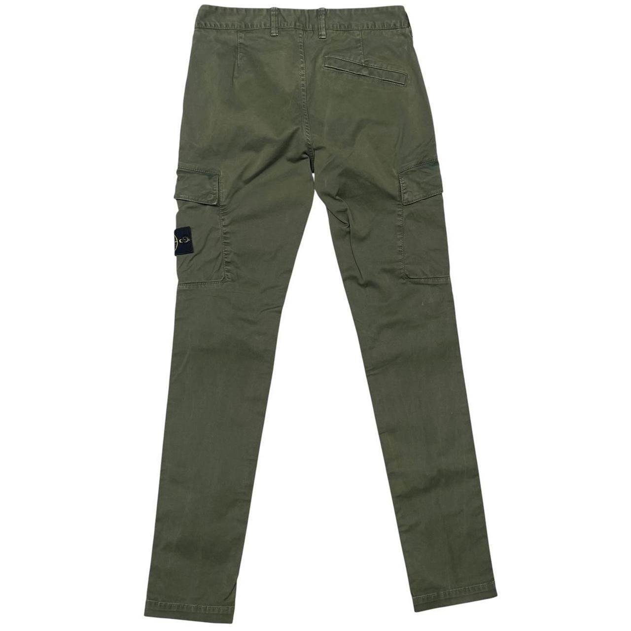 Stone Island AW 2022 Green Skinny Fit Cargo Trousers