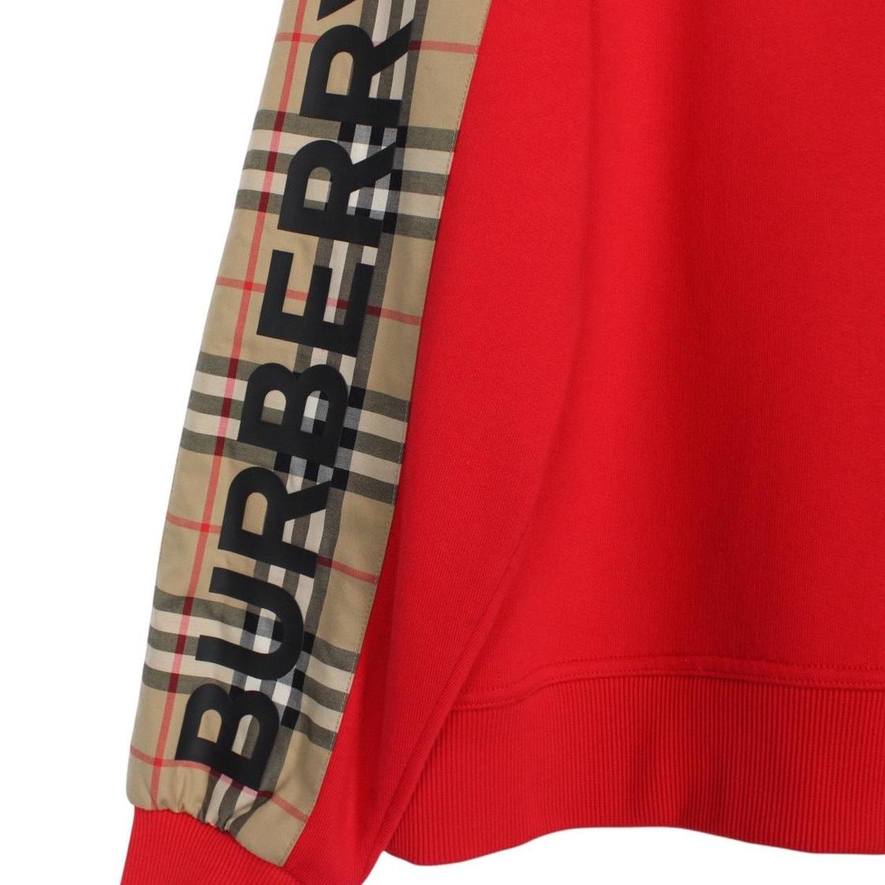 Burberry Red and Tan Nova Check Full Zip Aubree Hoodie Jumper