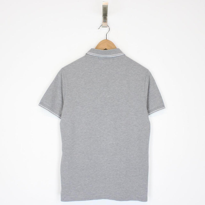 Stone Island Grey Short Sleeve Compass Polo Shirt