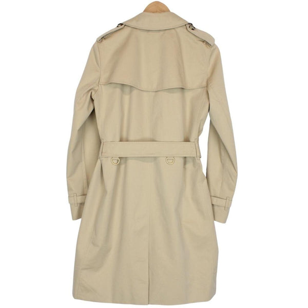 Burberry Kensignton Tan Brown Nova Check Double Breasted Belted Trench Coat